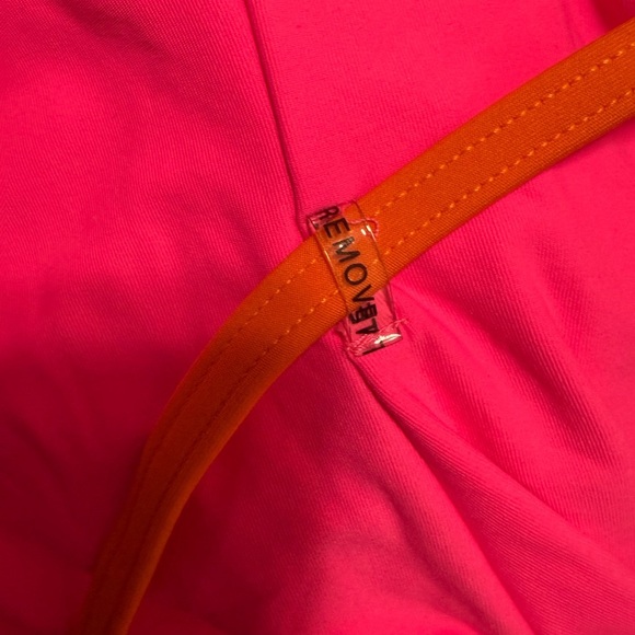 KATE SPADE Size XS Belted One Piece Swimsuit Radiant Pink Orange - Picture 9 of 9